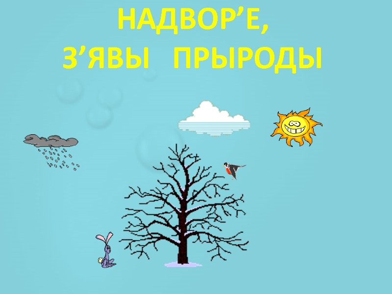 НАДВОР’Е,  З’ЯВЫ   ПРЫРОДЫ